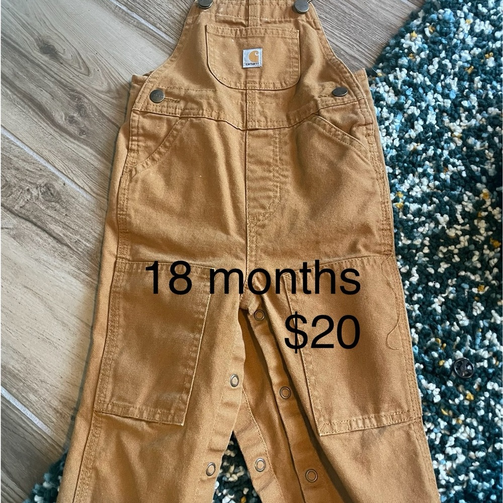 Carhartt Kids Brown Overalls